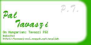 pal tavaszi business card